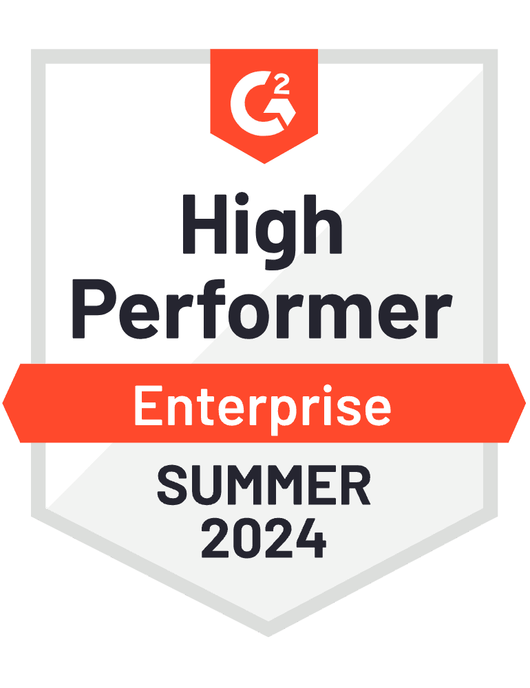 G2 High performer enterprise Summer 2024